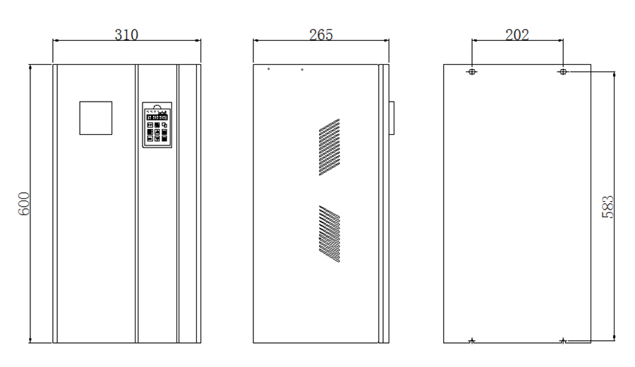 Source de Puissance de Chauffage par Induction de 40 à 80kW (générateur ou convertisseur mural)
